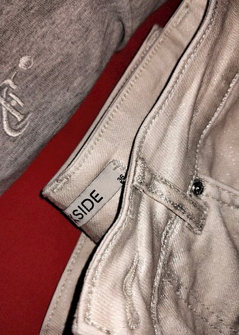 simli pantolon gri - Görsel 3