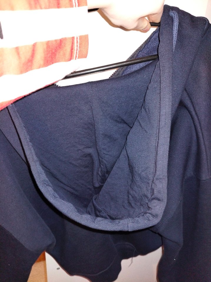 Fermuarlı V Yakalı Lacivert hırka - Görsel 2