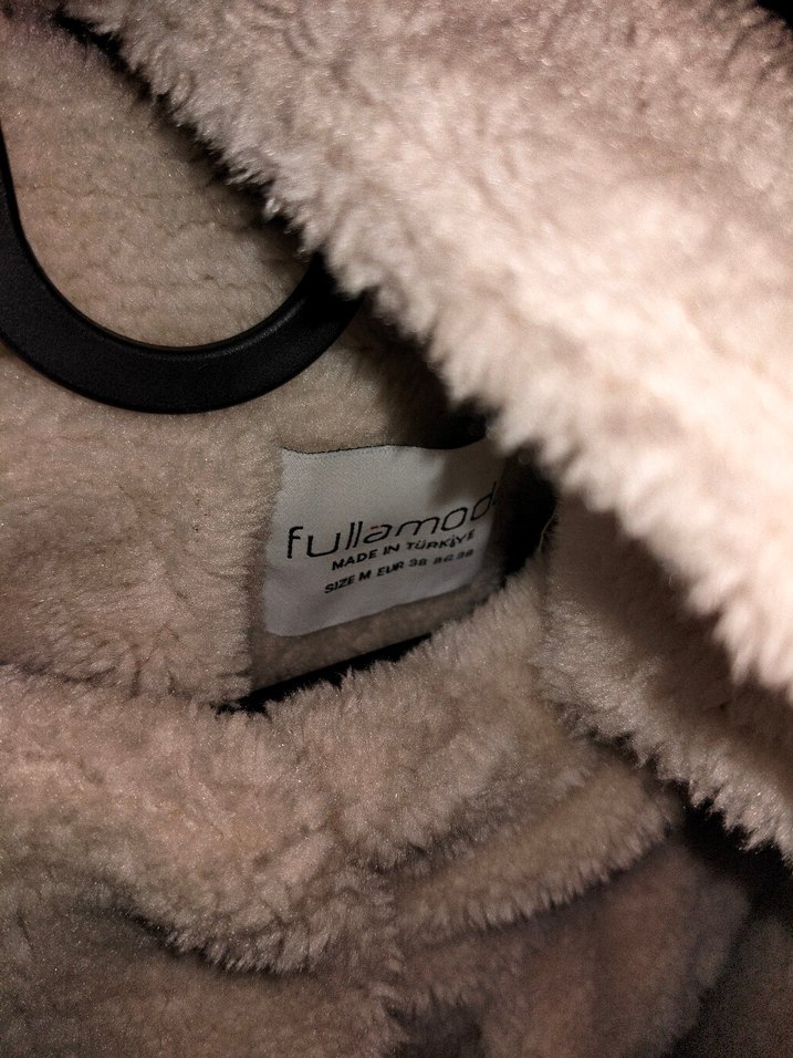 Bej Kadın Peluş Ceket - Görsel 2