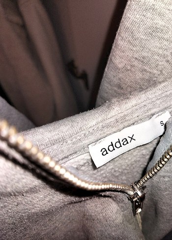 Gri Fermuarlı Kadın Sweatshirt - Görsel 3