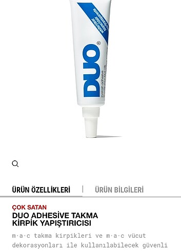 Mac kirpik yapıştırıcı