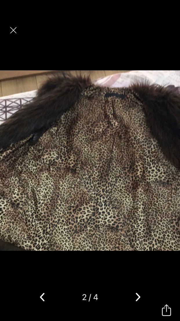 Kahverengi Kürklü Kadın Triko Yelek - Görsel 2