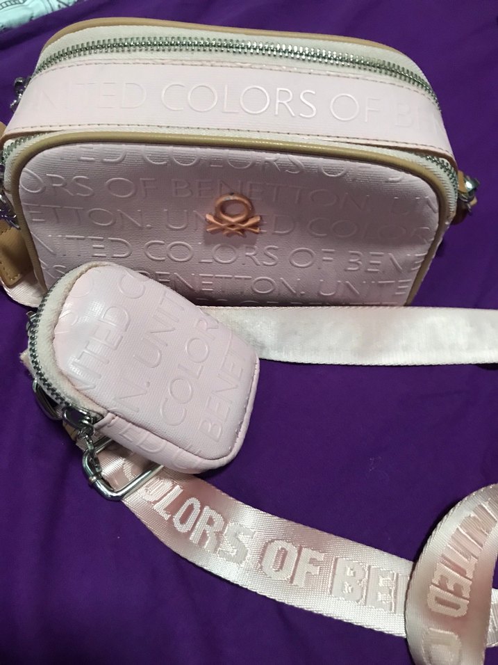 Pembe Deri Kadın Omuz Çantası - Görsel 2