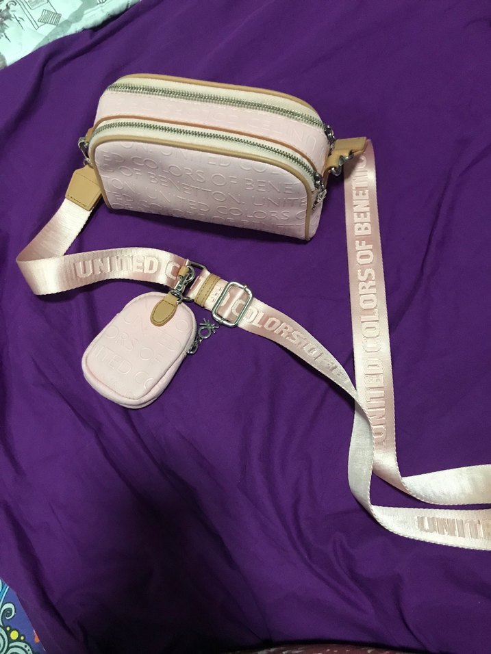 Pembe Deri Kadın Omuz Çantası - Görsel 3