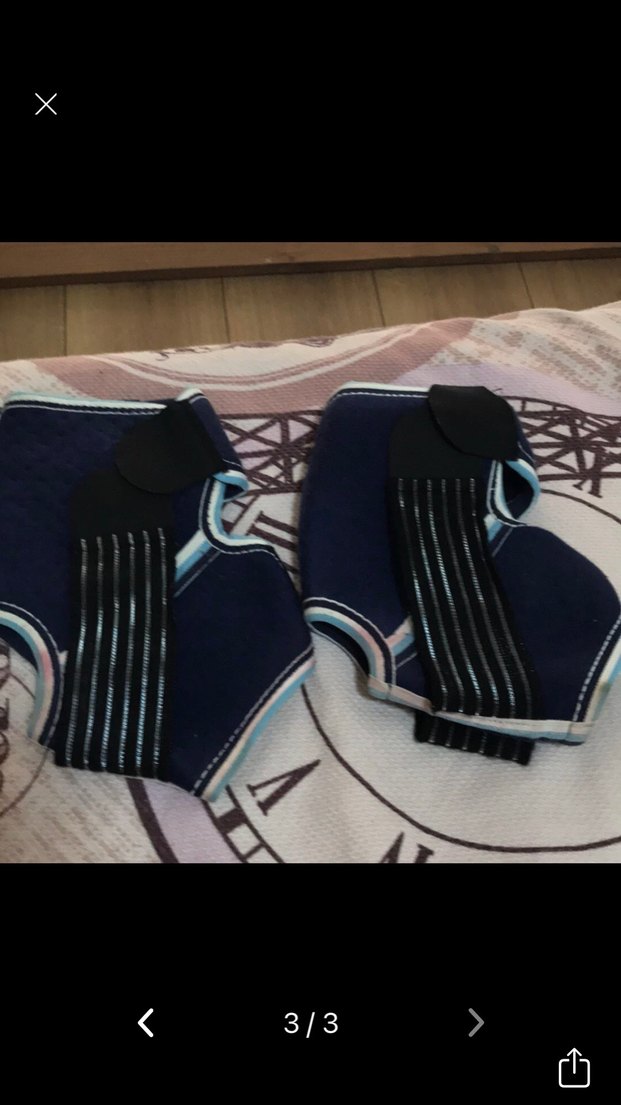 Mavi Baskılı ayak topuk bilek destegi - Görsel 2