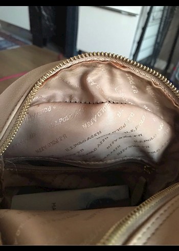 Bej Deri U.S. Polo Assn. Sırt Çantası - Görsel 3