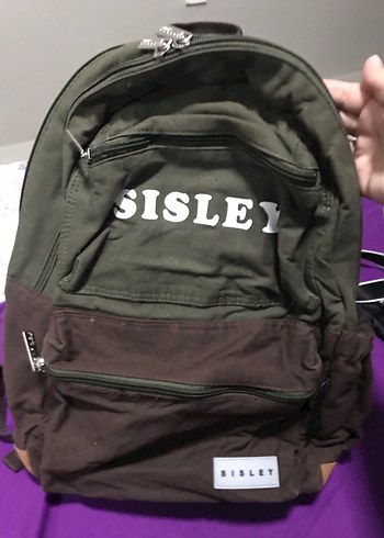 Sisley Baskılı Kahverengi Sırt Çantası - Görsel 2