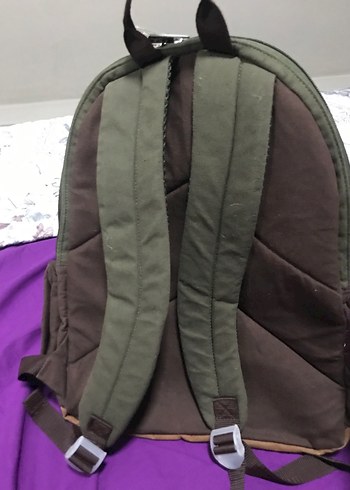 Sisley Baskılı Kahverengi Sırt Çantası - Görsel 3