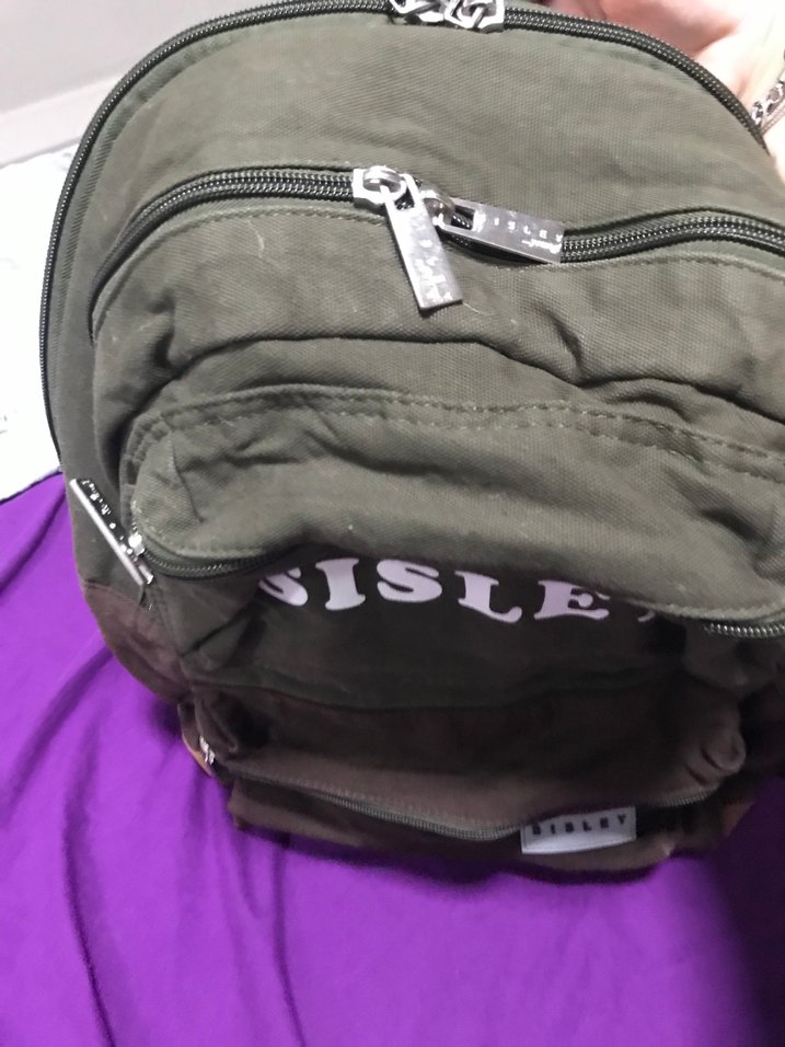 Sisley Baskılı Kahverengi Sırt Çantası - Görsel 4