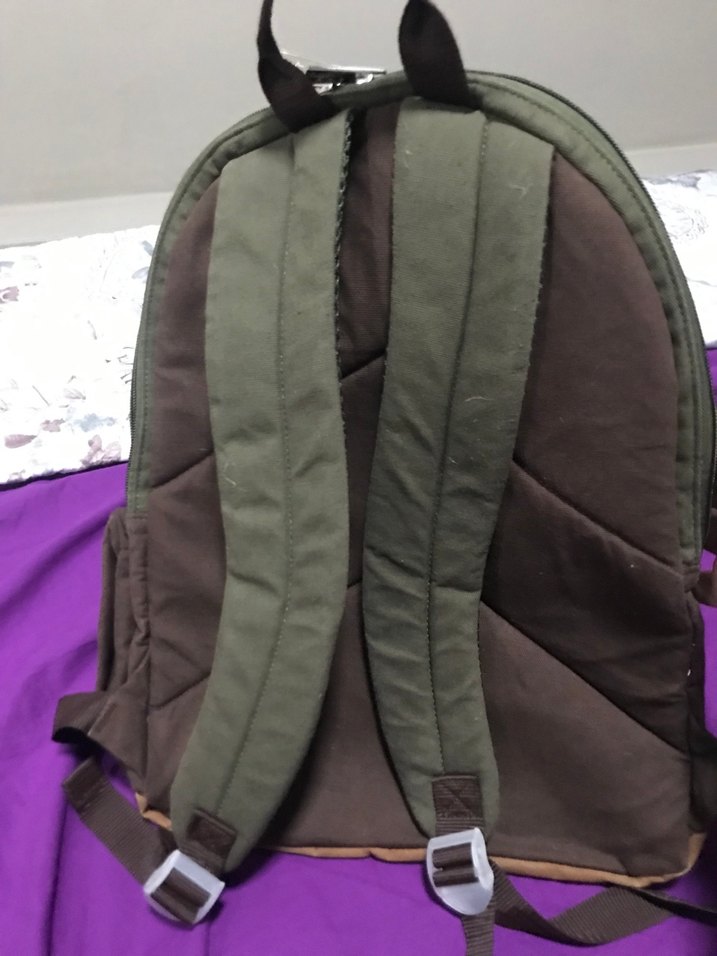 Sisley Baskılı Kahverengi Sırt Çantası - Görsel 3