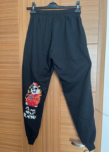 Siyah Rahat Kesim Eşofman Altı - Görsel 2