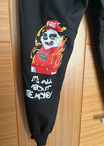 Siyah Rahat Kesim Eşofman Altı - Görsel 3