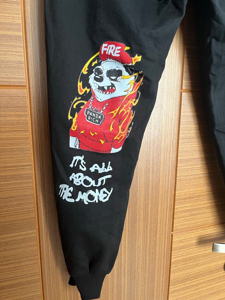 Siyah Rahat Kesim Eşofman Altı - Görsel 3