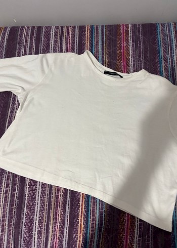 Kadın Beyaz Uzun Kollu Basic Bluz - Görsel 2