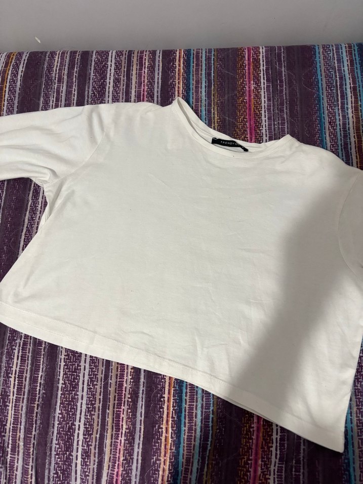 Kadın Beyaz Uzun Kollu Basic Bluz - Görsel 2