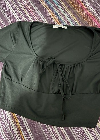 Uzun Kollu Siyah Kadın Bluz - Görsel 2