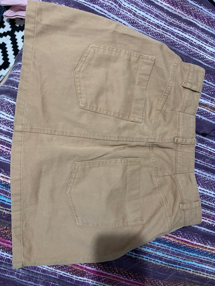 Kahverengi Kemerli Midi Mini Etek - Görsel 2