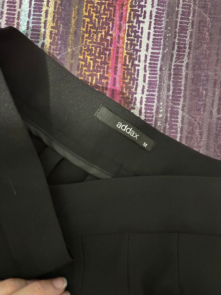 Siyah Pilili Midi Mini Etek - Görsel 3