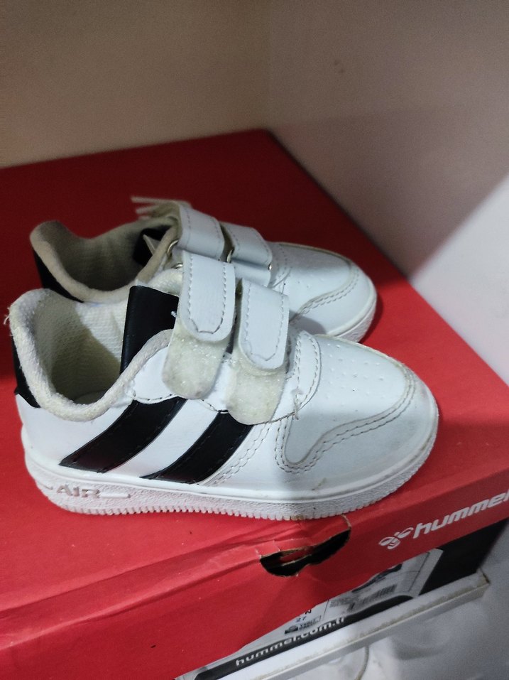 Beyaz Erkek Çocuk Cırt Cırtlı Spor Ayakkabı - Görsel 2