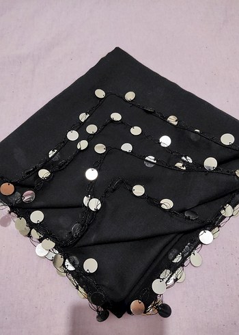 pul oyalı eşarp - Görsel 3