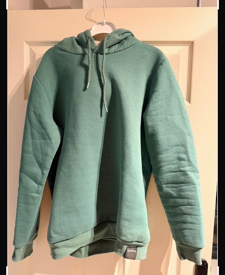 Erkek Haki Kapüşonlu Sweatshirt - Görsel 2