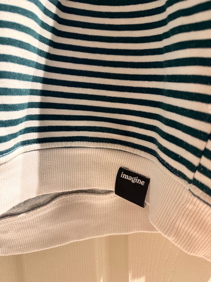 Erkek Yeşil Çizgili Sweatshirt - Görsel 4