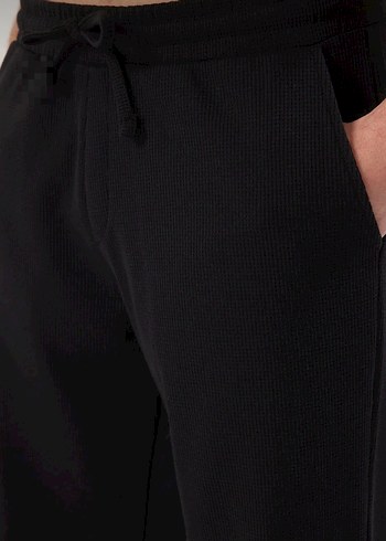 Erkek Siyah Oversize Eşofman Takımı - Görsel 3