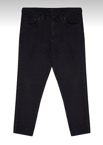 Siyah Boyfriend Erkek Jeans - Görsel 4