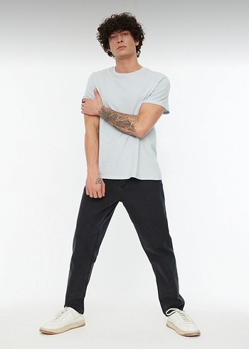 Siyah Boyfriend Erkek Jeans - Görsel 2