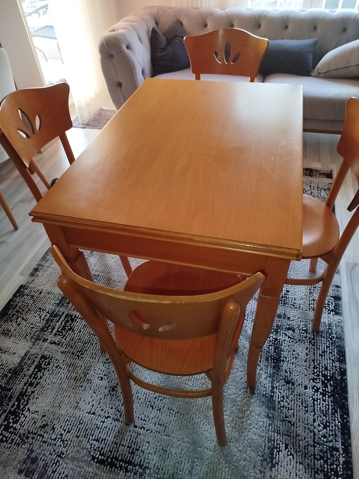 Ahşap Yemek Masası - Görsel 2