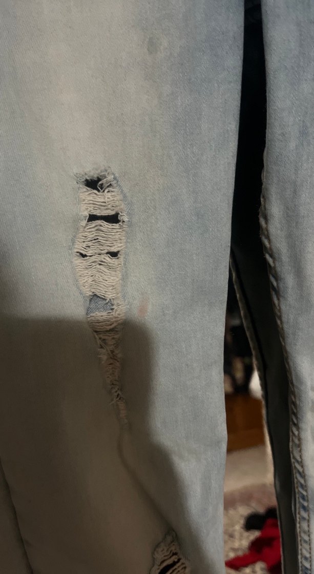 Yırtık Detaylı Normal Boy Kadın Kot Pantolon - Görsel 3