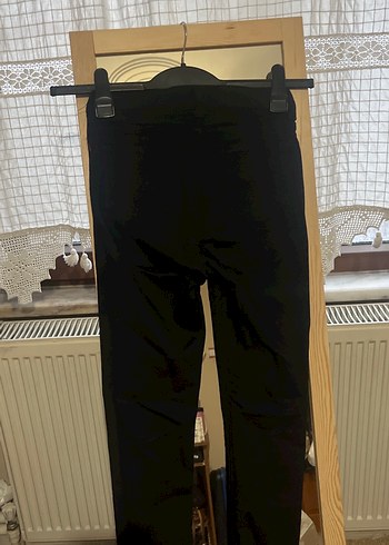 Kadın Siyah Kemerli Dar Kesim Midi Kot Pantolon - Görsel 3