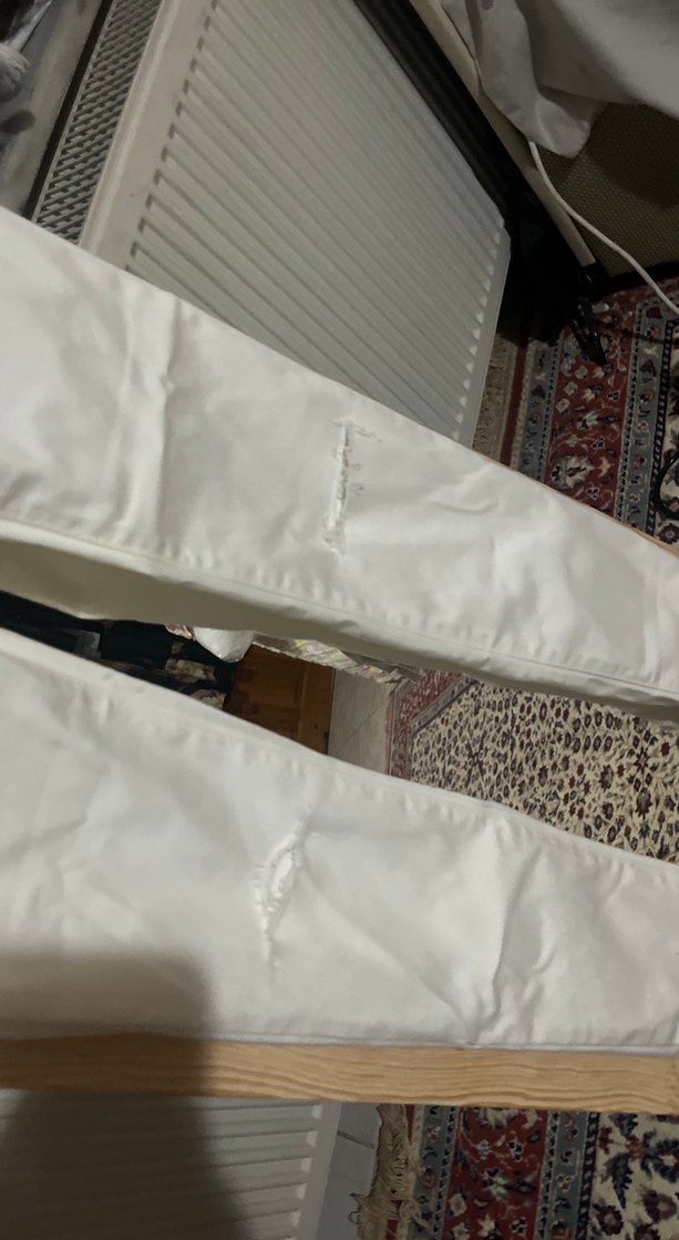 Kadın Beyaz Midi Boy Kot Pantolon - Görsel 2