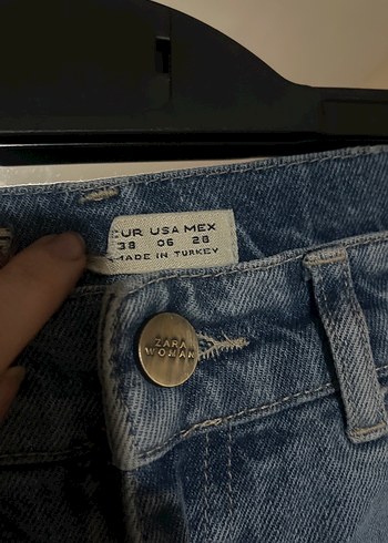 Salaş Rahat Kesim Baskılı Kadın Kot Pantolon - Görsel 5