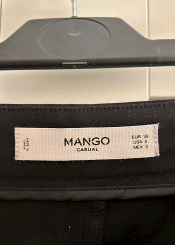 Ofis için flared cropped kumaş pantolon - Görsel 3