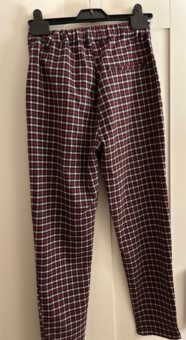 Cunty punk ekose kumaş pantolon - Görsel 2