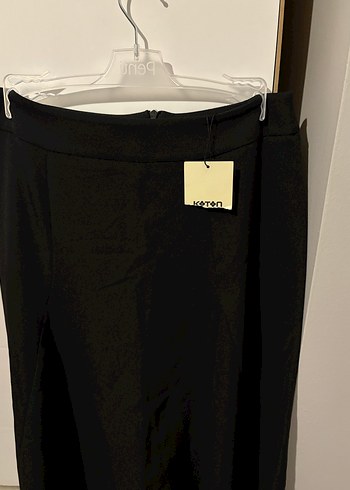 Siyah Midi Kadın Uzun Etek - Görsel 3