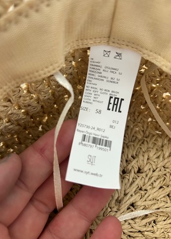 Bej Dantel Detaylı Örgü Bohem Kadın Şapka - Görsel 3