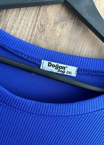 Mavi Uzun Kollu Salaş Kadın Tunik - Görsel 3