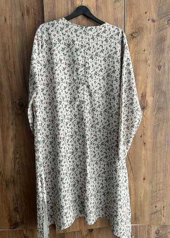 Bohem Çiçek Desenli Uzun Kollu Pamuklu Tunik - Görsel 3