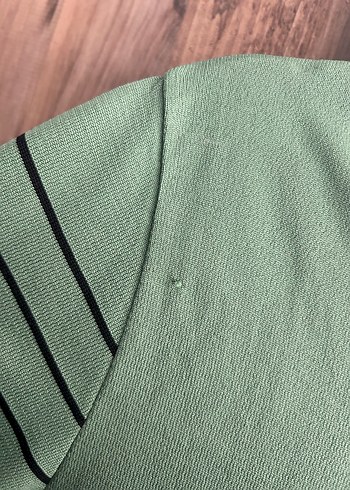 Yeşil Çizgili Erkek Polo Tişört - Görsel 3