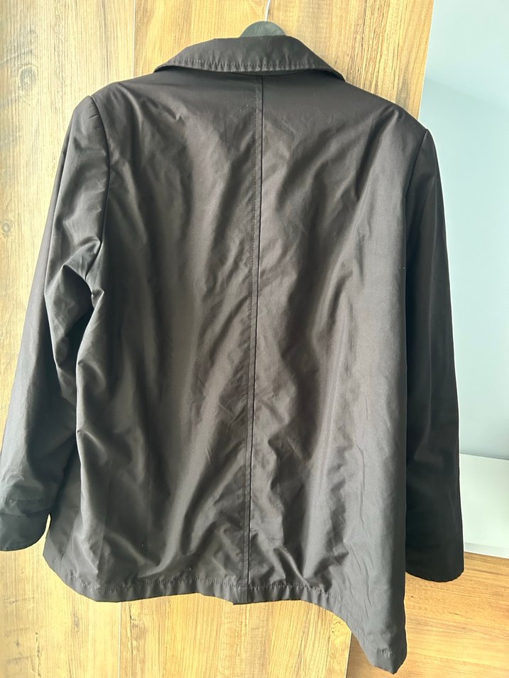 Kadın Siyah Midi Boy Fermuarlı Ceket - Görsel 3