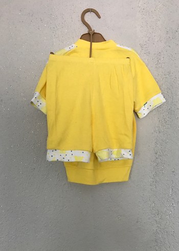 Sarı Kız Çocuk Kısa Kollu Baskılı Tişört - Görsel 3