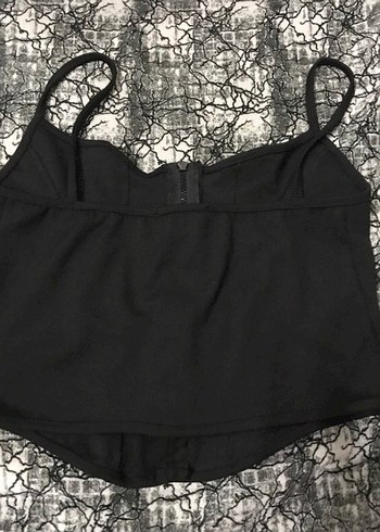Siyah Gotik Dantelli Straplez Büstiyer - Görsel 2