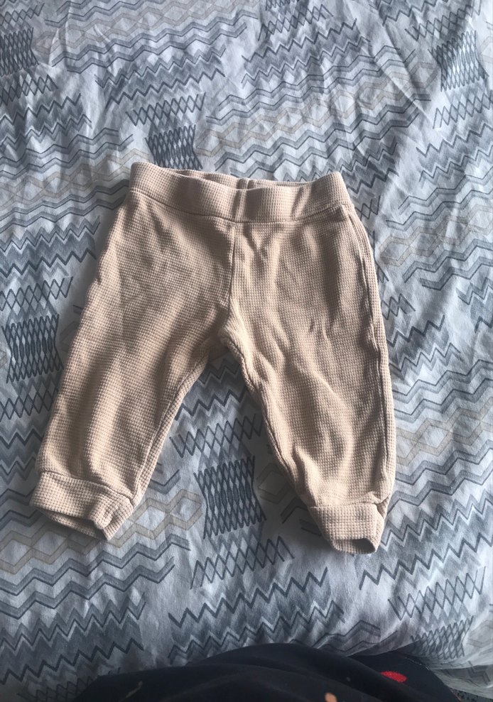 Bej Erkek Çocuk Örgü Rahat Pantolon - Görsel 3