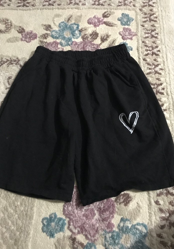 Siyah Mini Kadın Eşofman Altı - Görsel 3