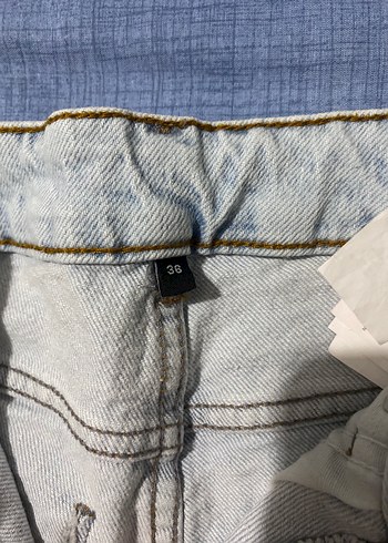 Pastel Mavi Kadın Midi Denim Pantolon - Görsel 7