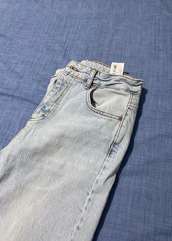 Pastel Mavi Kadın Midi Denim Pantolon - Görsel 9
