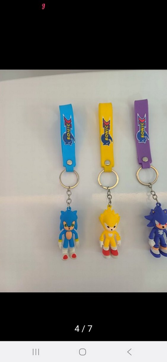 Sonic anahtarlıklar 4 adet - Görsel 4