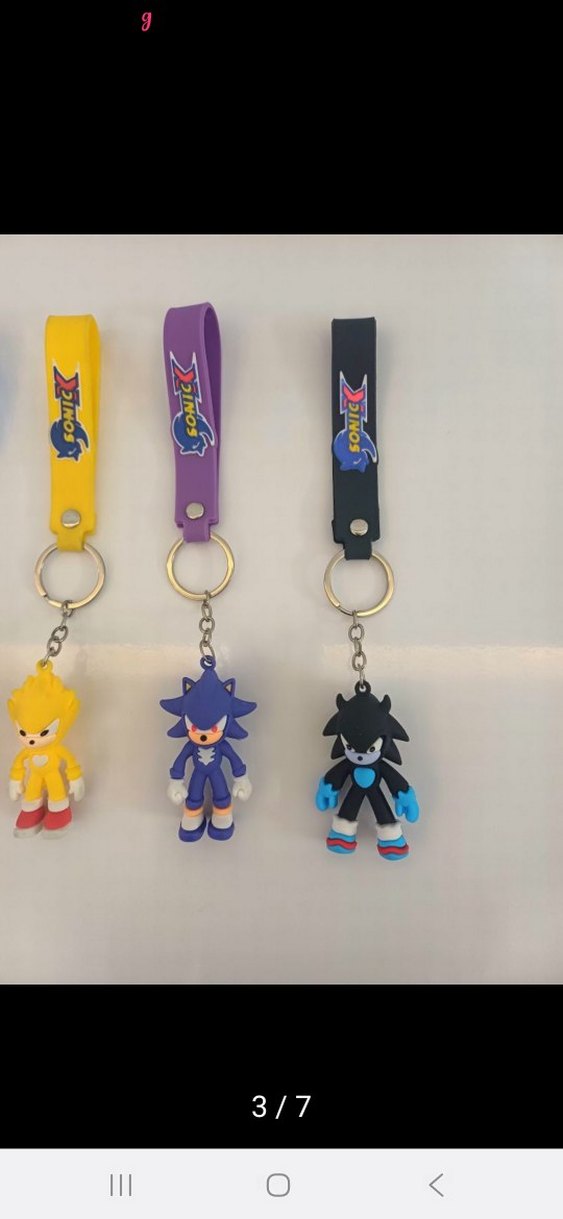 Sonic anahtarlıklar 4 adet - Görsel 3